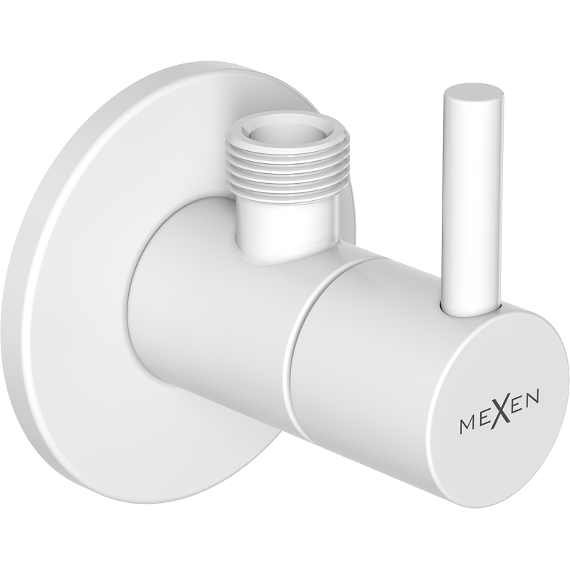 Mexen R2 rohový ventil k baterii 1/2"x3/8", bílý - 79972-20