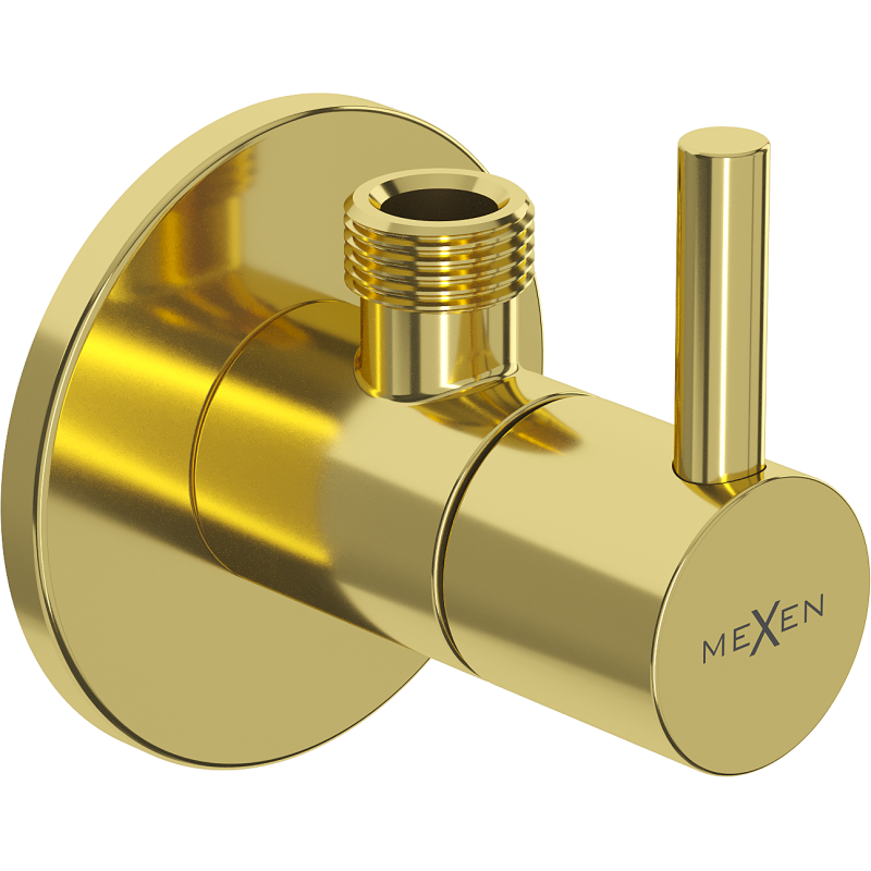 Mexen R2 rohový ventil pro baterii 1/2"x3/8", zlatý - 79972-50