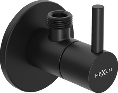 Mexen R2 rohový ventil k baterii 1/2"x3/8", černý - 79972-70