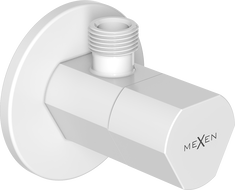 Mexen T úhlový ventil k baterii 1/2"x3/8", bílý - 79973-20