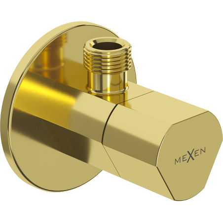 Mexen T úhlový ventil k baterii 1/2"x3/8", zlatý - 79973-50