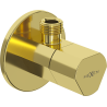 Mexen T úhlový ventil k baterii 1/2"x3/8", zlatý - 79973-50
