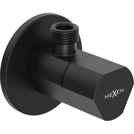 Mexen T rohový ventil k baterii 1/2"x3/8", černý - 79973-70