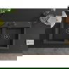 Mexen Hektor granitový dřez 2-komorový 800 x 480 mm, černý se skvrnami, černý sifon - 6521802000-76-B