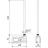 Mexen FA-J1229 elektrický ohřívač 300 W, černý - W959-0300-70