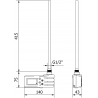 Mexen FA-J1229 elektrický topný článek 450 W, černý - W959-0450-70