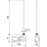 Mexen FA-J1229 elektrický ohřívač 600 W, bílý - W959-0600-20