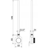 Mexen FA-FD14 elektrické topné těleso 600 W, bílá - W956-0600-20