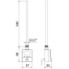 Mexen FA-BG8 elektrický ohřívač 600 W, bílý - W957-0600-20