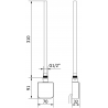 Mexen FA-05W elektrické topné těleso 300 W, bílá - W958-0300-20