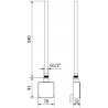 Mexen FA-05W elektrické topné těleso 600 W, bílé - W958-0600-20