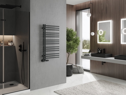 Mexen Neptun dekorativní koupelnový radiátor 900 x 500 mm, 369 W, antracit - W101-0900-500-00-66