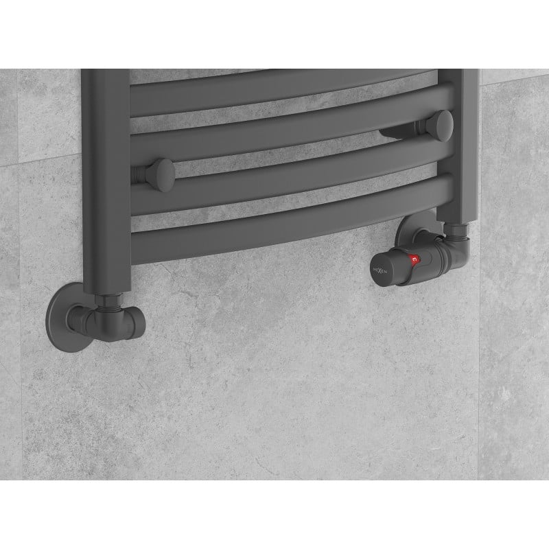 Mexen Uni-Term radiátorové ventily osové, antracit - W903-000-66