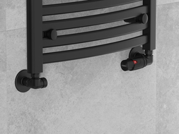 Mexen Uni-Term osiové radiátorové ventily, černé - W903-000-70