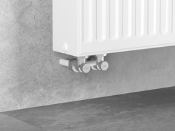 Mexen Uni-Term radiátorový ventil dvoutrubkový DN50, úhlový 1/2"x16 mm, nikl - W911-016-01