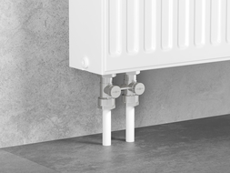 Mexen Uni-Term dvoutrubkový radiátorový ventil DN50, přímý 1/2"x3/4", nikl - W912-012-01