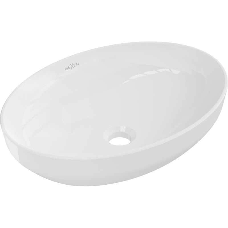 Mexen Cornelia nástěnná umyvadlo 50 x 37 cm, bílá - 21885000