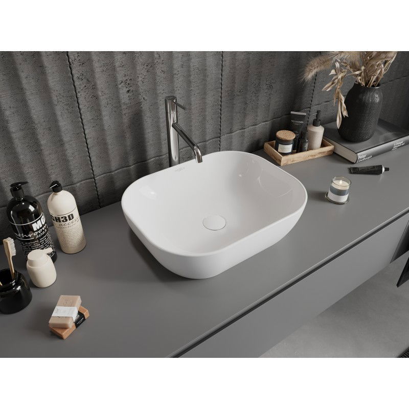 Mexen Rosa umyvadlo na desku 50 x 40 cm, bílá - 21095000