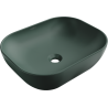 Mexen Rosa umyvadlo na desku 50 x 40 cm, zelená tmavá mat - 21095047