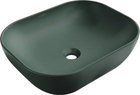 Mexen Rosa umyvadlo na desku 50 x 40 cm, zelená tmavá mat - 21095047