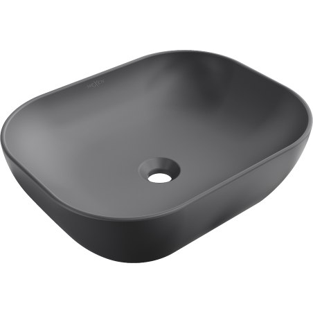 Mexen Rosa umyvadlo na desku 50 x 40 cm, tmavě šedá mat - 21095071