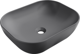 Mexen Rosa umyvadlo na desku 50 x 40 cm, tmavě šedá mat - 21095071