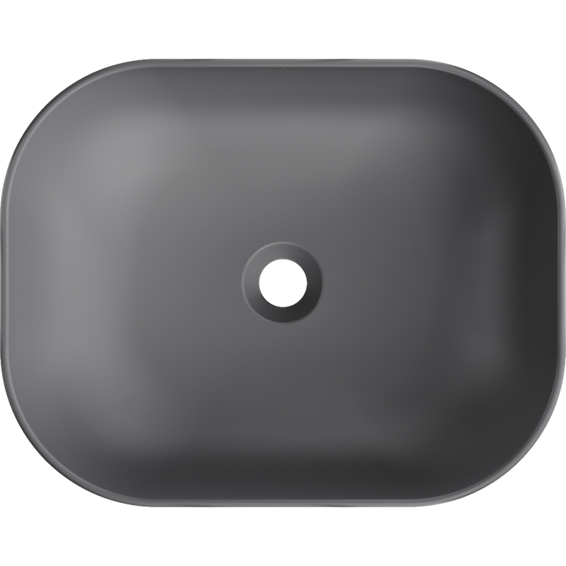 Mexen Rosa umyvadlo na desku 50 x 40 cm, tmavě šedá mat - 21095071
