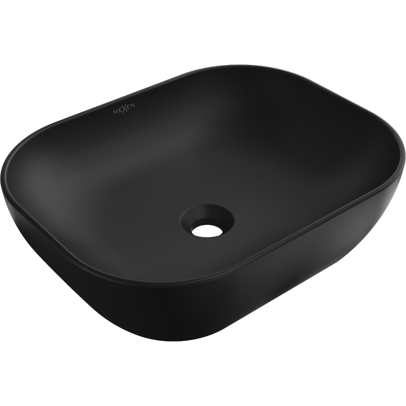 Mexen Rosa umyvadlo na desku 50 x 40 cm, černá mat - 21095085