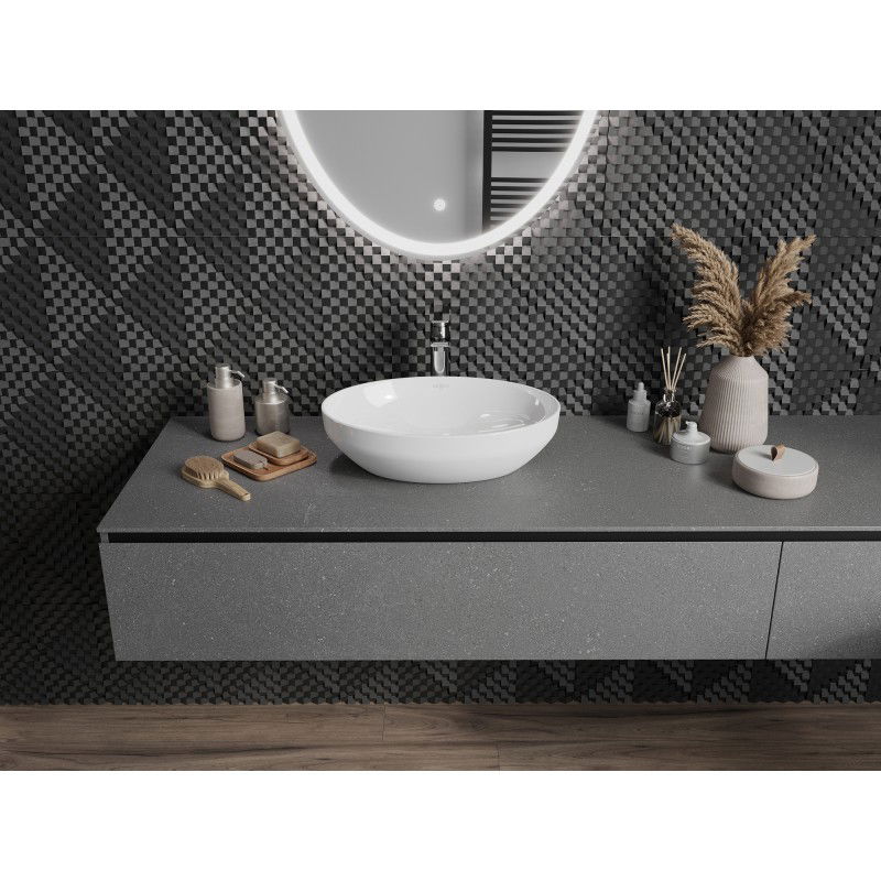 Mexen Cornelia nástěnná umyvadlo 50 x 37 cm, bílá - 21885000