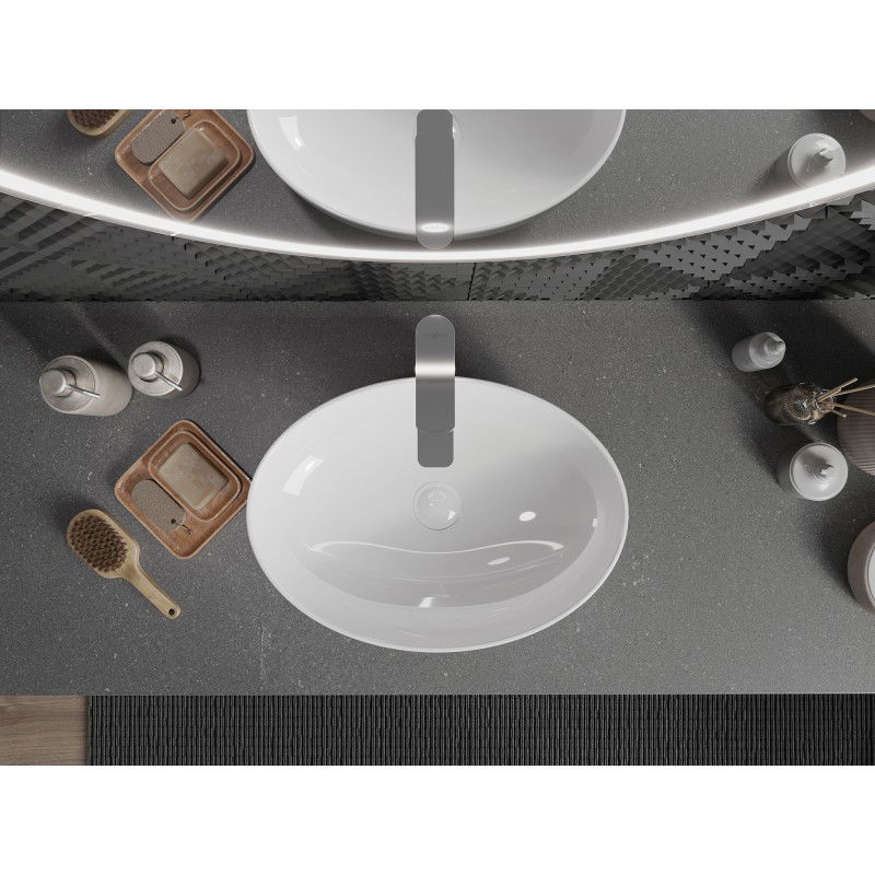 Mexen Cornelia nástěnná umyvadlo 50 x 37 cm, bílá - 21885000