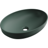 Mexen Cornelia umyvadlo na desku 50 x 37 cm, tmavě zelená mat - 21885047