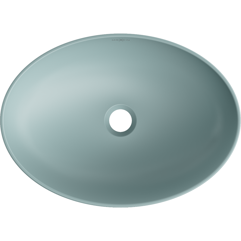 Mexen Cornelia umyvadlo na desku 50 x 37 cm, světle zelená matná - 21885048
