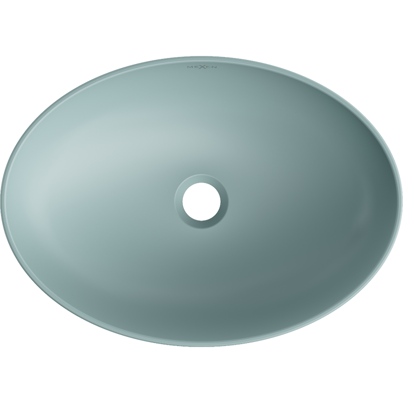 Mexen Cornelia umyvadlo na desku 50 x 37 cm, světle zelený mat - 21885048