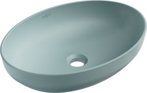 Mexen Cornelia umyvadlo na desku 50 x 37 cm, světle zelený mat - 21885048