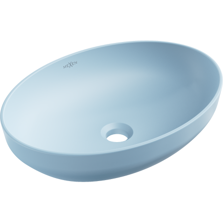 Mexen Cornelia umyvadlo na desku 50 x 37 cm, modrá matná - 21885049
