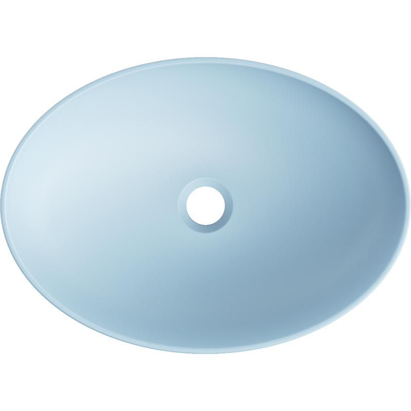 Mexen Cornelia umyvadlo na desku 50 x 37 cm, modrá matná - 21885049
