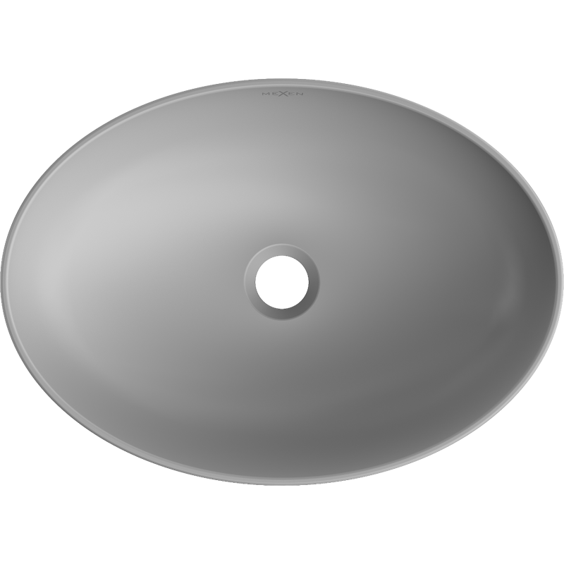 Mexen Cornelia umyvadlo na desku 50 x 37 cm, světle šedá mat - 21885061