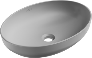 Mexen Cornelia umyvadlo na desku 50 x 37 cm, světle šedá mat - 21885061