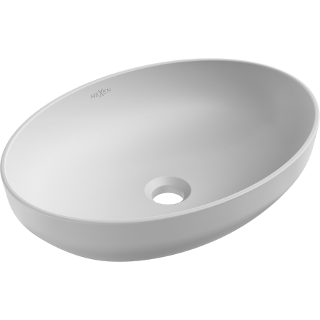 Mexen Cornelia umyvadlo na pracovní desku 50 x 37 cm, platinový mat - 21885063