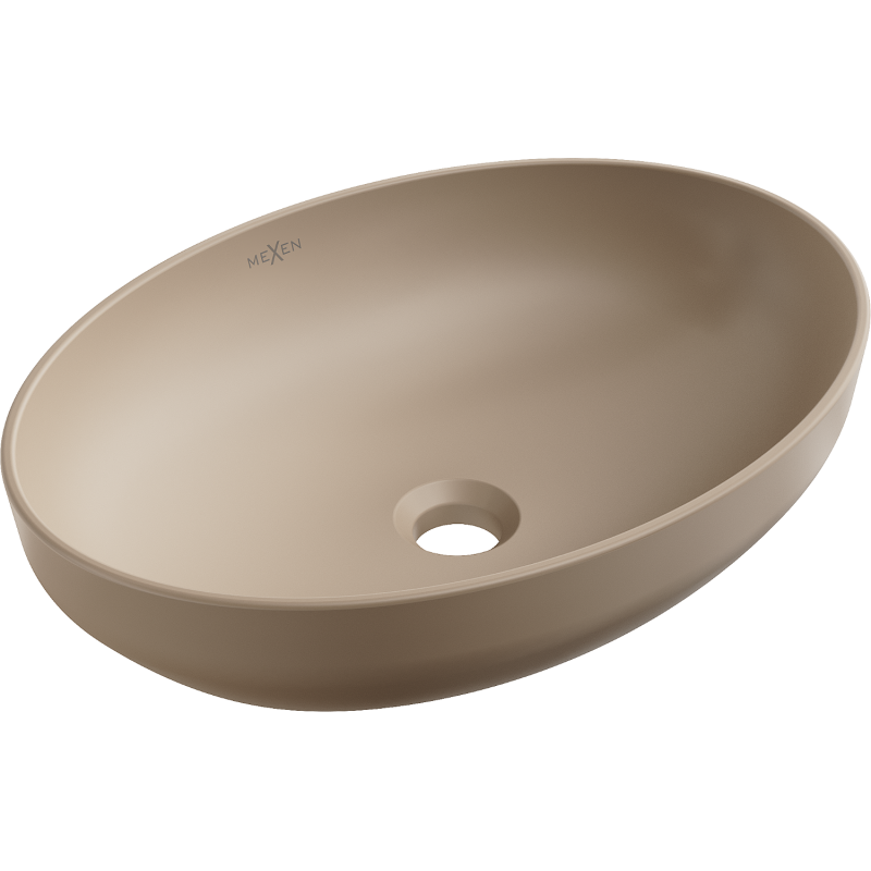 Mexen Cornelia umyvadlo na desku 50 x 37 cm, cappuccino mat - 21885064