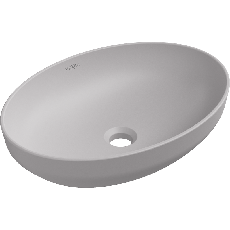 Mexen Cornelia umyvadlo na desku 50 x 37 cm, šedá mat - 21885067