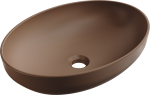 Mexen Cornelia umyvadlo na desku 50 x 37 cm, hnědá mat - 21885068