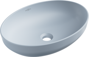 Mexen Cornelia umyvadlo na desku 50 x 37 cm, šedo-modrá matná - 21885069