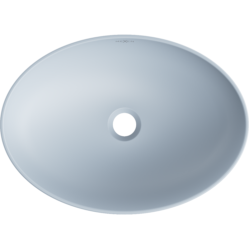 Mexen Cornelia umyvadlo na desku 50 x 37 cm, šedo-modrá matná - 21885069