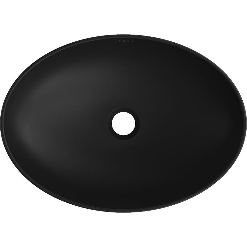 Mexen Cornelia umyvadlo na desku 50 x 37 cm, černá matná - 21885085
