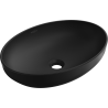Mexen Cornelia umyvadlo na desku 50 x 37 cm, černá matná - 21885085