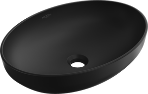 Mexen Cornelia umyvadlo na desku 50 x 37 cm, černá matná - 21885085