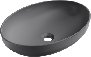Mexen Cornelia umyvadlo na desku 50 x 37 cm, tmavě šedá mat - 21885071