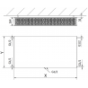 Mexen CCF33 Flat deskový radiátor 500 x 1500 mm, spodní středové připojení, 2851 W, bílý - W6C33F-050-150-00