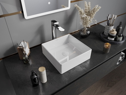 Mexen Goya umyvadlo na desku 35 x 35 cm, bílá - 22183500